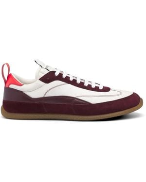 McQueen EC1 panelled suede-trim sneakers - Natur