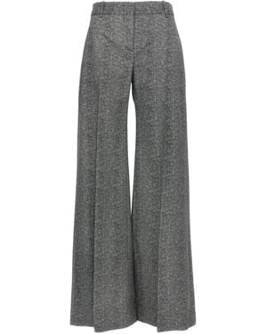 Ermanno Scervino Herringbone Flared Trousers - Grey