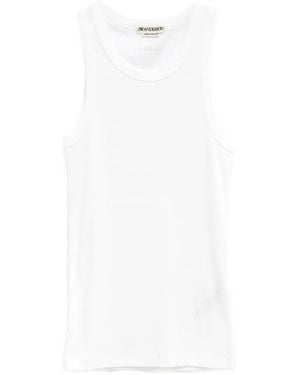 JW Anderson Ribbed Tank Top - White