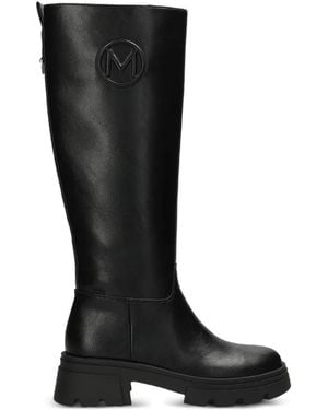Mexx Logo Plaque Boots - Black