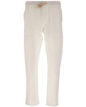 MC2 Saint Barth Calais Drawstring-Waist Trousers - White