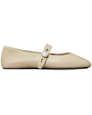 Tory Burch Romy Mary Jane Ballet Flats - White