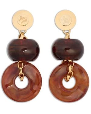 DSquared² Beaded Dangle Earrings - White