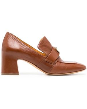 Madison Maison Lock 55Mm Leather Pumps - Brown