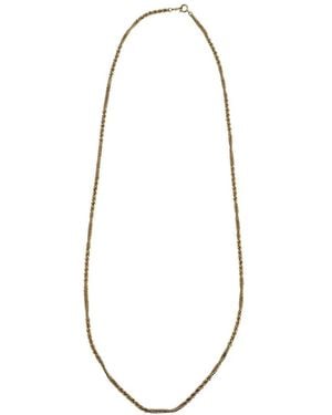 Madison Maison 1970S Twisted-Link Chain Necklace - White