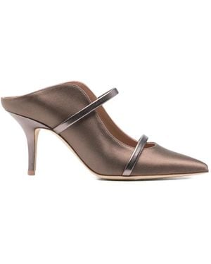Malone Souliers Double-Strap Pumps - Brown