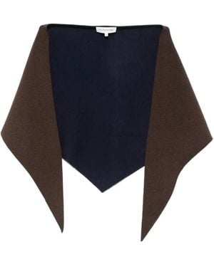 Frankie Shop Two-Tone Pointed Scarf - Blue