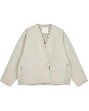 JNBY Diagonal-Placket Puffer Jacket - White