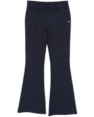 Liu Jo Milanese Logo Flared Trousers - Blue