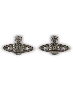 Vivienne Westwood Pendientes Bas Relief Mini - Blanco