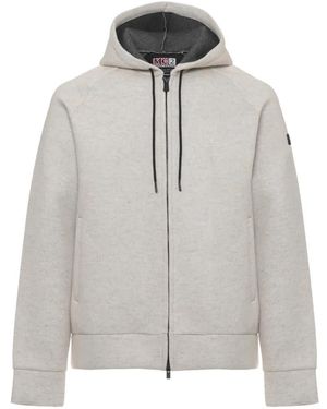 Mc2 Saint Barth Hooded Zip-Fastening Sweatshirt - Grey
