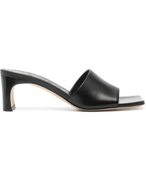 Aeyde Jeanie 55Mm Leather Mules - Black