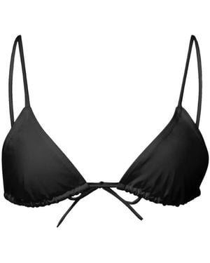 Loulou de Saison Top De Bikini Con Forma Triangular - Negro