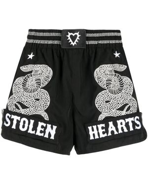 Stolen Girlfriends Club Snake Charmer Shorts - Black