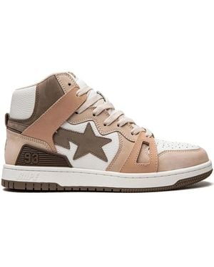 A Bathing Ape Bape Sta93 Hi M2 Sneakers - Natural