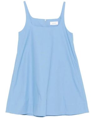 Bondi Born Avilia Square-Neck Mini Dress - Blue