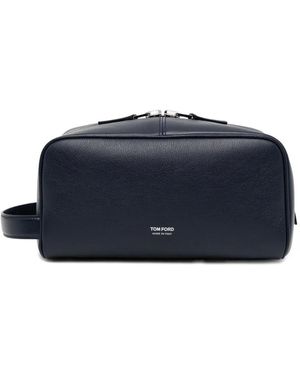 Tom Ford Kulturbeutel mit Henkel - Blau