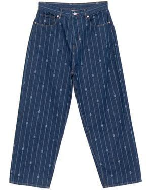Drole de Monsieur Striped Jeans - Blue