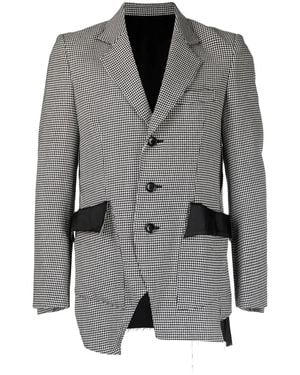 Sulvam Blazer Con Motivo Pied-De-Poule - Grigio