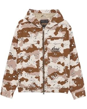 Deus Ex Machina Camouflage Hooded Jacket - Natural