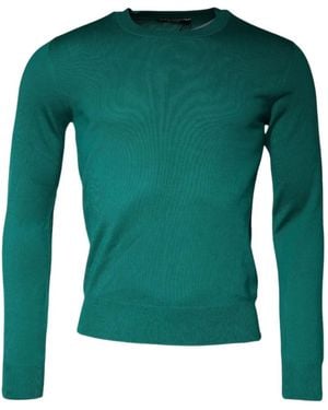 Dolce & Gabbana Pullover Mit Rundem Ausschnitt - Grün