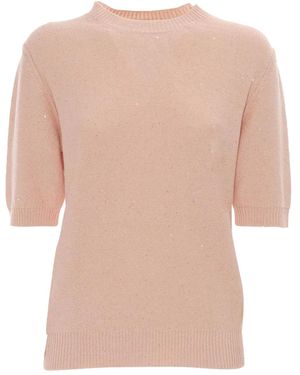 Fabiana Filippi Camiseta con lentejuelas - Neutro