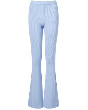 Courreges Ribbed Trousers - Blue