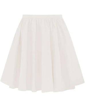 12 STOREEZ Minigonna Orchard Con Arricciatura - Bianco