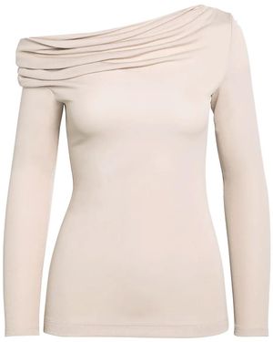 Givenchy Asymmetric Draped Top - Natural