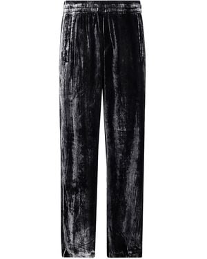 DIESEL P-Hay Velvet-Striped Track Pants - Black