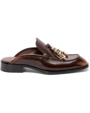 Loewe Loafer Mit Kettendetail - Braun