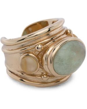 Gas Bijoux Simone Stone-Embellished Layered Rings - Natural