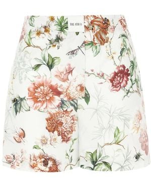 The Attico Floral Shorts - White