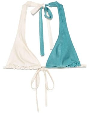 Forte Forte Bi-Colour Bikini Top - Blue