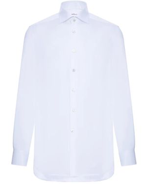Kiton Buttoned-Cotton Shirt - White