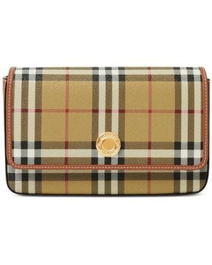 Burberry Bandolera Hampshire Check - Neutro