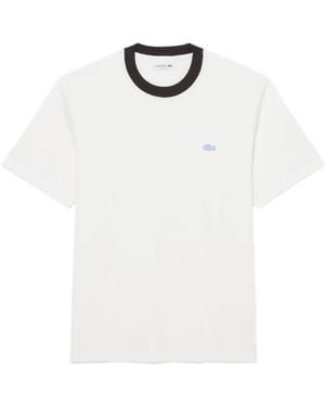 Lacoste Logo-Appliqué T-Shirt - White