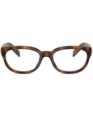 Prada Occhiali Con Effetto Tartarugato - Marrone