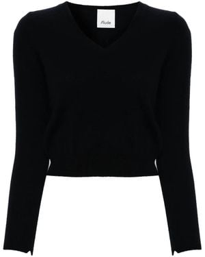 Allude Cashmere Sweater - Black