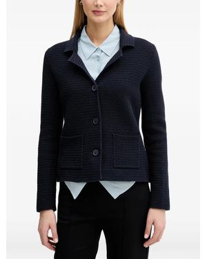 Benetton Button-Up Cardigan - Blue