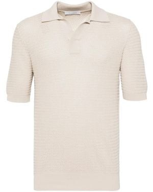 Cruciani Cotton Polo Shirt - Natural