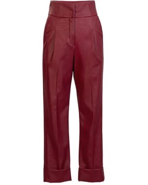 Silvia Tcherassi Moad Cuffed Trousers - Red