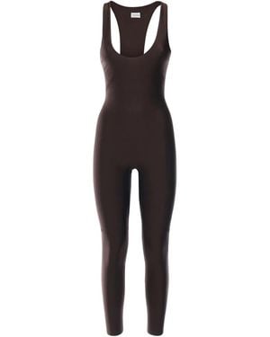 ANDAMANE Racer-Back Scoop-Neck Jumpsuit - Brown