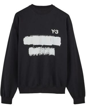 Y-3 グラフィック スウェットシャツ - ブルー