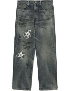Yohji Yamamoto Vaqueros Savage de x Neighborhood - Gris
