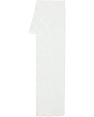 Peserico Jacquard Scarf - White