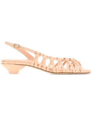 Chloé Estra Knotted Leather Sandals - Pink