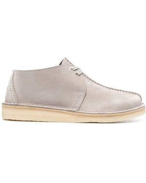 Clarks Desert Trek Leather Boots - Grey