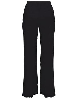 Anim Malaika Side-Slit Trousers - Black
