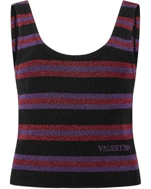 Valentino Garavani Scoop-Neck Sleeveless Tank - Red